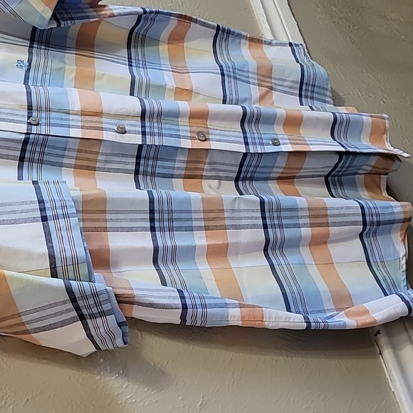 TwentyX Wrangler Mens Short Sleeve plaid Shirt Size XXL 100% cotton Spring Rodeo - Picture 5 of 11